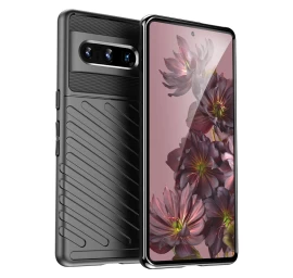 thunder Case Lankstus šarvuotas Dėklas google Pixel 7 Pro - Juodas