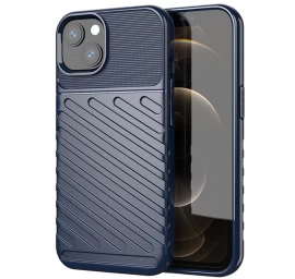 thunder Case Lankstus šarvuotas Dėklas iphone 13 Mini, Mėlynas