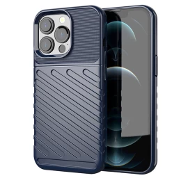 thunder Case Lankstus šarvuotas Dėklas iphone 13 Pro Mėlynas