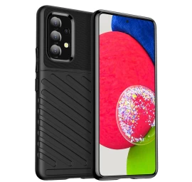 thunder Case Lankstus šarvuotas Dėklas samsung Galaxy A53 5g Juodas