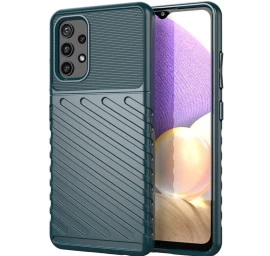 thunder Case Lankstus šarvuotas Dėklas samsung Galaxy A72 4g, žalias