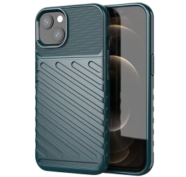 thunder Case Lankstus šarvuotas Dėklas, Skirtas iphone 13 Mini, žalias