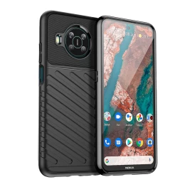 thunder Case Lankstus šarvuotas Dėklas, Skirtas nokia X100, Juodas