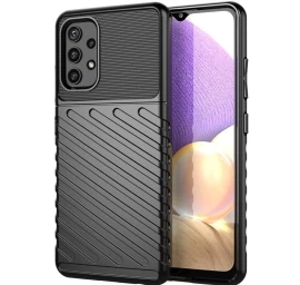 thunder Case Lankstus šarvuotas Dėklas, Skirtas samsung Galaxy A72 4g, Juodas