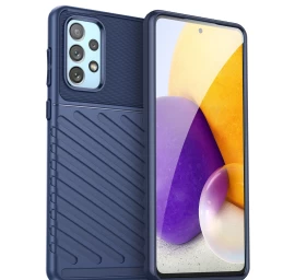 thunder Case Lankstus šarvuotas Dėklas, Skirtas samsung Galaxy A73, Mėlynas