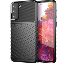 thunder Case Lankstus šarvuotas Dėklas, Skirtas samsung Galaxy S22+ (s22 Plus), Juodas