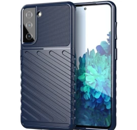 Thunder Case Samsung Galaxy S23 Silikoninis šarvuotas Dėklas Mėlynos Spalvos