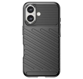 thunder Case Silikoninis Dėklas iphone 16 Plus - Juodas