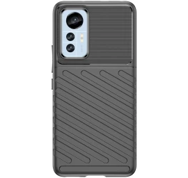 Thunder Case Xiaomi 12 Lite Silikoninis šarvuotas Dėklas, Juodas