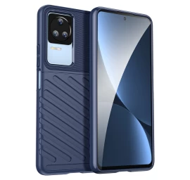 Thunder Case Xiaomi Poco F4 5g Silikoninis šarvuotas Dėklas Mėlynas