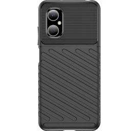 Thunder Case Xiaomi Poco M4 5g Silikoninis šarvuotas Dėklas Juodas
