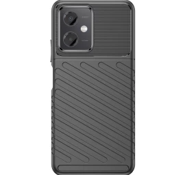 Thunder Case Xiaomi Poco X5 5g / Redmi Note 12 5g Silikoninis šarvuotas Dėklas Juodas