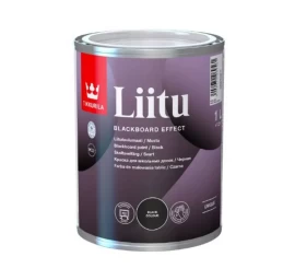 Tikkurila Liitu Musta juodi lentos dažai - 1 L