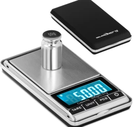 Tikslios Kišeninės Juvelyrinės Svarstyklės Su Lcd Ekranu, Skaičiuojančios 500 G / 0,01 G