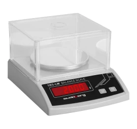 Tikslios Laboratorinės Svarstyklės Su Stikliniu Dangteliu Ir Led Ekranu 2000g / 0,01g