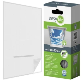 Tinklelis Nuo Uodų Langų Stogelis 140x170 Baltas Poliesteris + Velcro Juosta