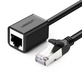 Tinklo Kabelio Ilgintuvas F/utp Ethernet Rj45 Cat. 6 1000mb/s 1 M Juodas