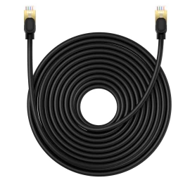 Tinklo Kabelis Lan Rj45 Ethernet High Speed Cat.8 40gbps 15 M Juodas
