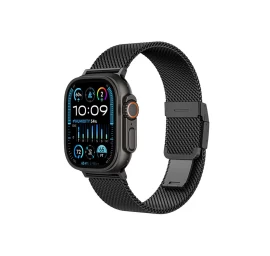 Titano Dirželis applewatch Laikrodžiui 38/40/41/42/44/45/46/49 Mm - Juodas