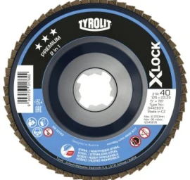 Žiedlapinis šlifavimo diskas Tyrolit Premium*** X-LOCK