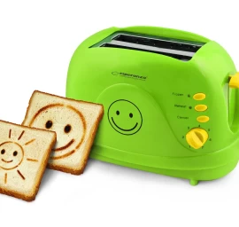Toaster Esperanza SMILEY EKT003 (750W; green color)