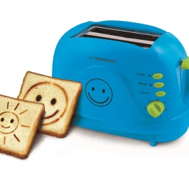 Toaster Esperanza Smiley EKT003B (750W; blue color)