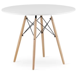Todi Apvalus 100 Cm Stalas - Baltas