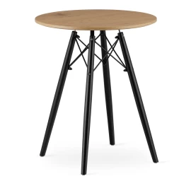 Todi Stalas Apvalus 60 Cm - ąžuolas