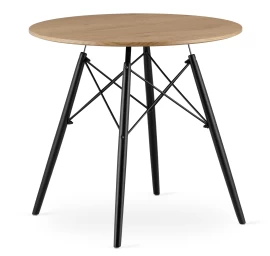 Todi Stalas Apvalus 80 Cm - ąžuolas