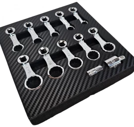 Torcinių adapterių rinkinys | 42Cr-Mo | 10 mm (3/8) | 10 - 19 mm | 12 vnt. (SK82912S)