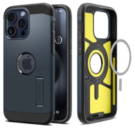 Tough Armor Magsafe Dėklas Iphone 15 Pro Max, Juodas Metalas