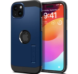 Tough Armor Magsafe Dėklas Su Stovu Iphone 15 Plus Mėlynos Spalvos
