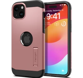 Tough Armor Magsafe Dėklas Su Stovu Iphone 15 Rožinės Spalvos