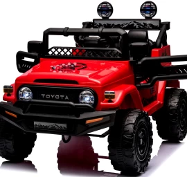 Toyota Fj Cruiser Raudona, 4x4 Minkšta Sėdynė Piloto Licencija Ličio Jonų Akumuliatorius