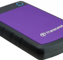 Transcend Storejet 25h3p Išorinis Kietasis Diskas (1 Tb / Juodas Ir Violetinis )