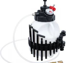 Transmisijos alyvos pildymo įrankis su rankiniu siurbliu | su 12 adapterių | 3 l (74264)