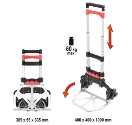Transportavimo vežimėlis laiptais | keliamoji galia 60 kg (YT-37411)