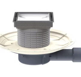 Trapas vidaus patalpoms DN40/50 horizontalus su sifonu, HL90Prblue-3020 su įklijuojama plytele