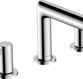 Trijų angų praustuvo maišytuvas HANSGROHE Zesis S 100 su dugno vožtuvu, chromas, 74733000