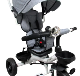 Triratis T4 Pilkas R-sport 360 Laipsnių Pasukami Eva Ratai