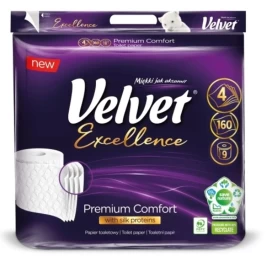 Tualetinis Popierius velvet Excellence Premium Comfort, 9 Ritinėliai.