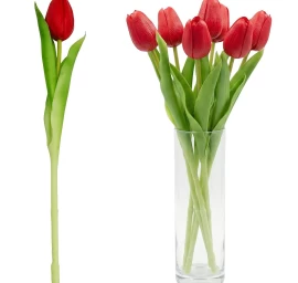 Tulpė Raudona 31cm Kaip Gyva Pavasario Dekoracija
