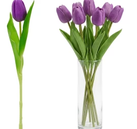 Tulpė Violetinė 31cm Kaip Gyva Pavasario Dekoracija