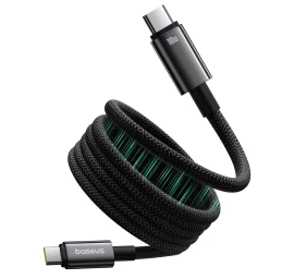 tungsten Gold Kabelis Su Magnetiniu Organizatoriumi Usb-c 100w 1 M - Juodas