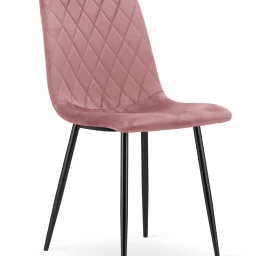 Turin Kėdė - Rausvas Aksomas / Juodos Kojos X 1