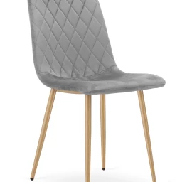 turin Kėdė - šviesiai Pilkas Aksomas / Medžio Spalvos Kojos X 1