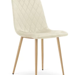 turin Kėdė - šviesiai Smėlio Spalvos Aksomas / Medžio Spalvos Kojos X 1