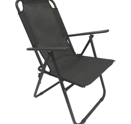 Turistinė Kėdė Su Porankiais 61x66x65-108cm Dark Gry Enero Camp Sulankstoma Kėdė