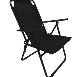 Turistinė sulankstoma kėdė 61x66x65-108cm Juoda Enero Camp