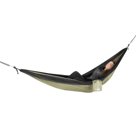 Turistinis Hamakas 2 Asmenims 270x140cm žalios Ir Juodos Spalvos